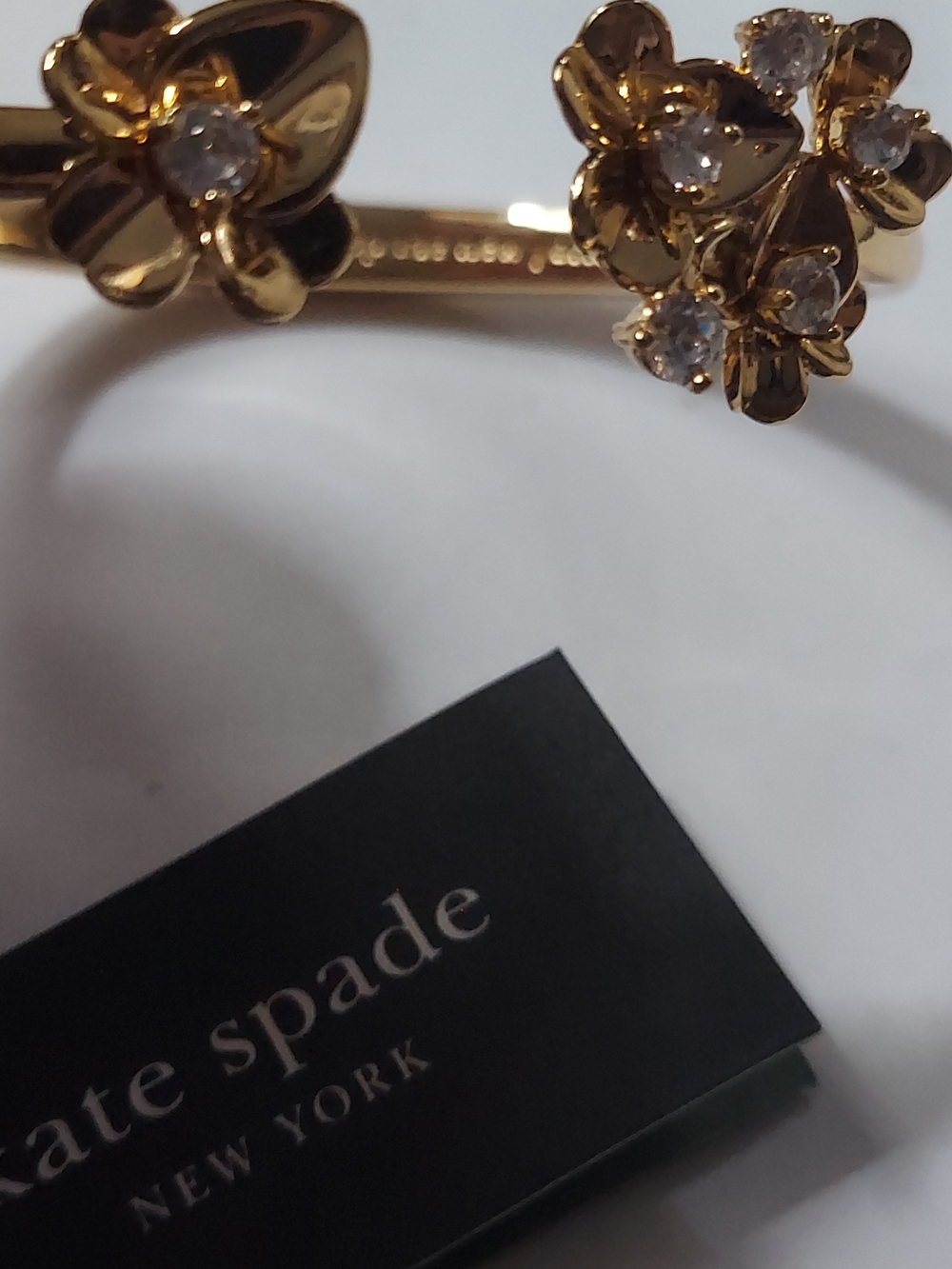 kate spade New York Gold Floral Cuff Bracelet - Picture 4 of 7